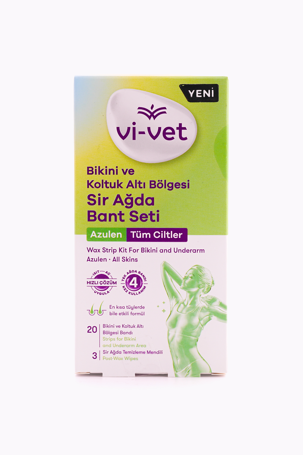 Bikini ve Koltuk Altı Bölgesi Sir Ağda Bant Seti